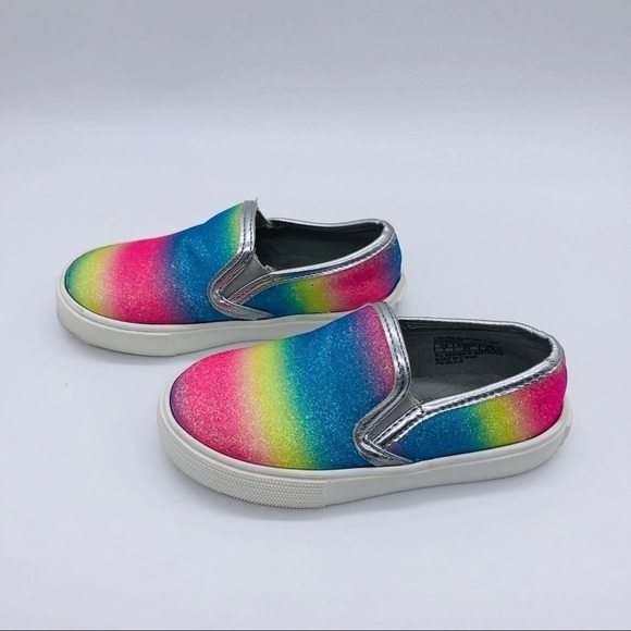 SAM EDELMAN-GIRLS CELINA RAINBOW SLIP-ONS SIZE 7 - Picture 2 of 12
